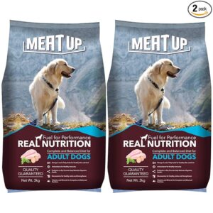 Meat Up Adult Dry Dog Food — 3+3 kg (6 kg total)