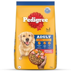 Pedigree Adult Dry Dog Food (Chicken & Vegetables) — 3 kg