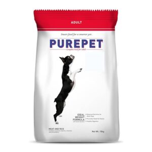 Purepet Meat & Rice Adult Dog Food — 10 kg (Solid)